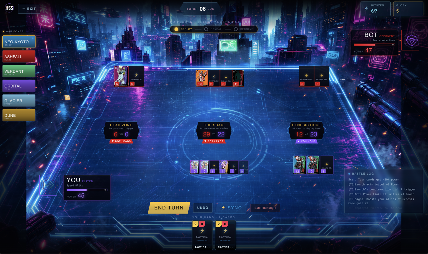 Turn 6 — final turn, everything on the line